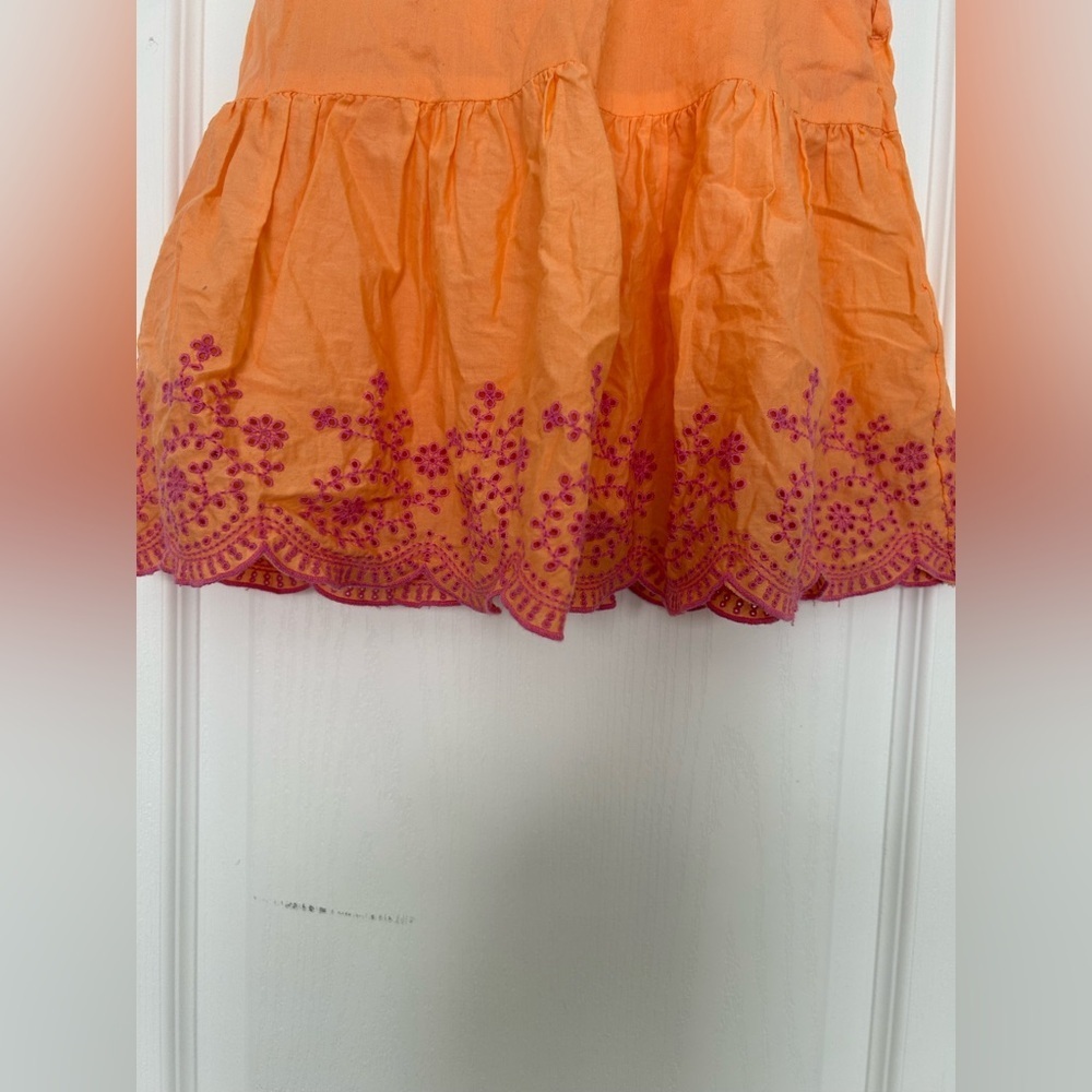 Orange and Pink Kids Dress - Picture 4 of 4